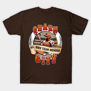 CHARM CITY BALTIMORE O'S BIRD DESIGN T-Shirt